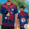Texas Rangers Mickey Mouse Hawaiian Shirt