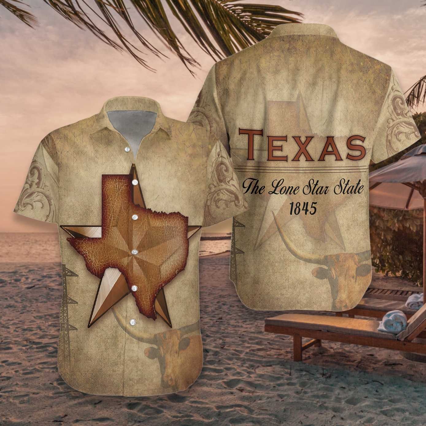 Texas The Lone Star State Hawaiian Shirt Texas The Lone Star State Hawaiian Shirt