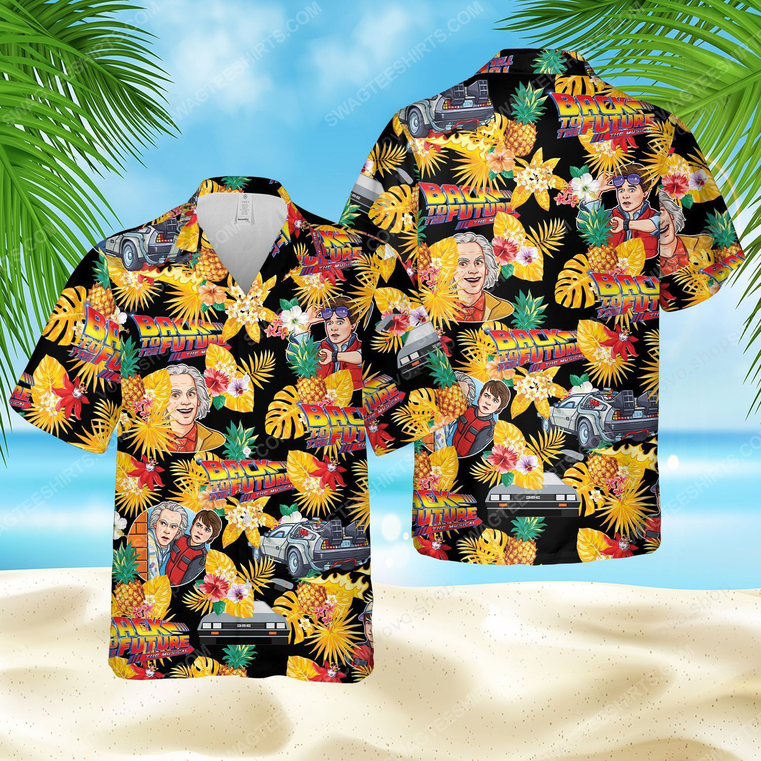 The Back To The Future Movie Full Printed Hawaiian Shirt The Back To The Future Movie Full Printed Hawaiian Shirt