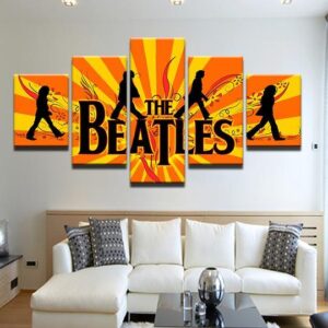 The Beatles 5- Music 5 Panel Canvas Art Wall Decor