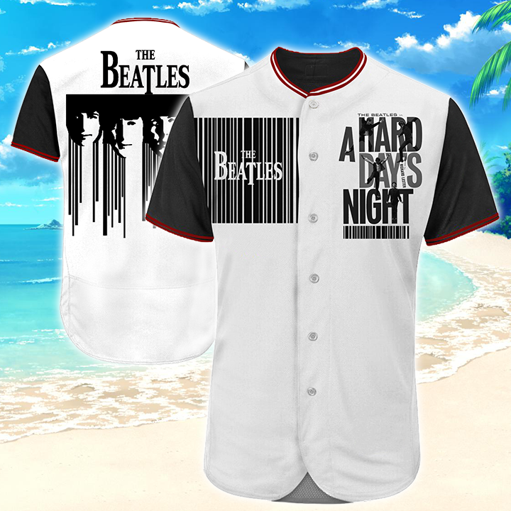 The Beatles Baseball Jersey Print Full Hawaiian Shirt Summer Button Up The Beatles Baseball Jersey Print Full Hawaiian Shirt Summer Button Up