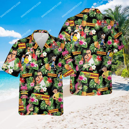 The Bob’S Burgers Tv Show Floral Tropical All Over Print Hawaiian Shirt The Bob’S Burgers Tv Show Floral Tropical All Over Print Hawaiian Shirt