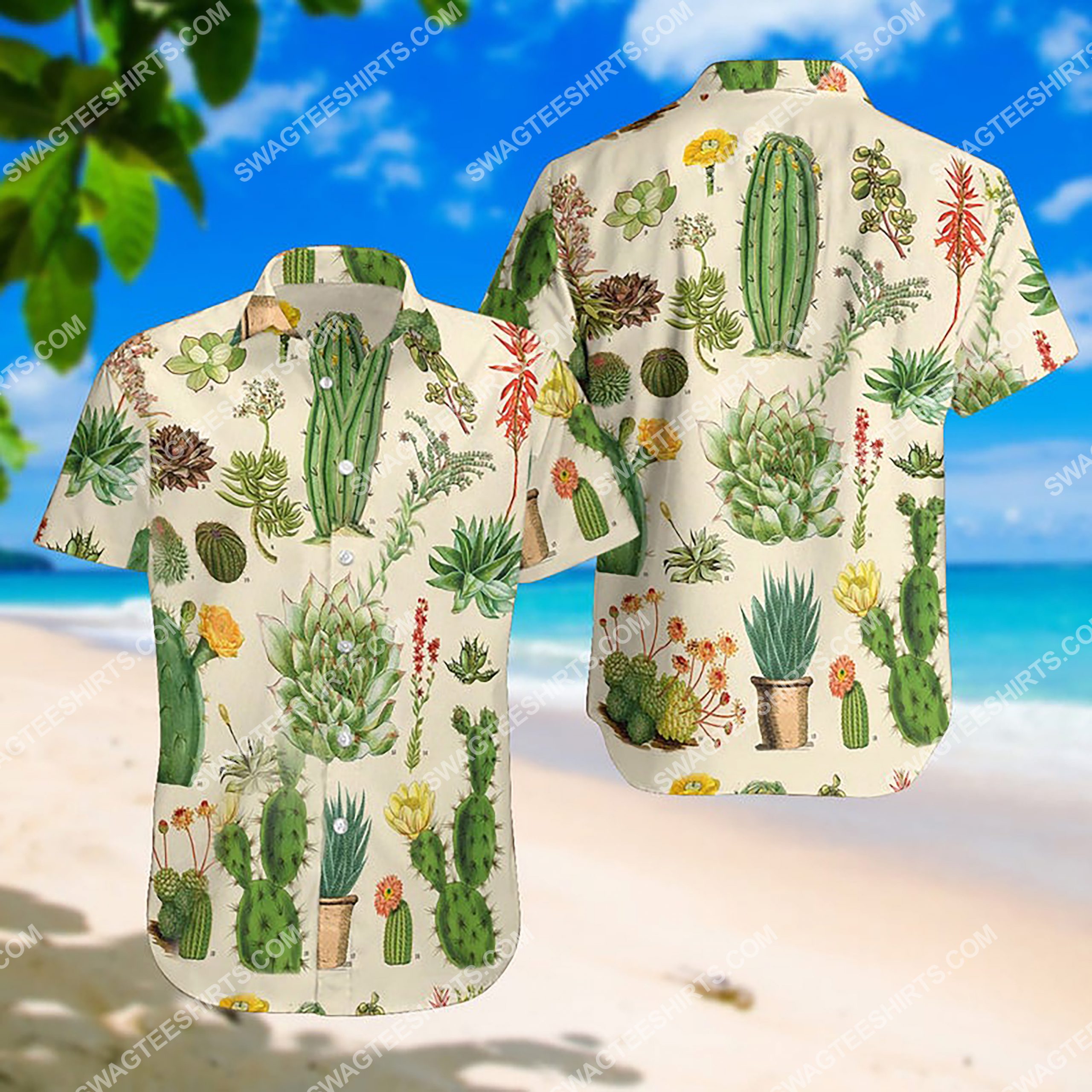 The Cactus Summer Vacation All Over Print Hawaiian Shirt The Cactus Summer Vacation All Over Print Hawaiian Shirt