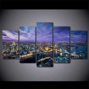 The City Of Velosh - Nature 5 Panel Canvas Art Wall Decor The City Of Velosh - Nature 5 Panel Canvas Art Wall Decor