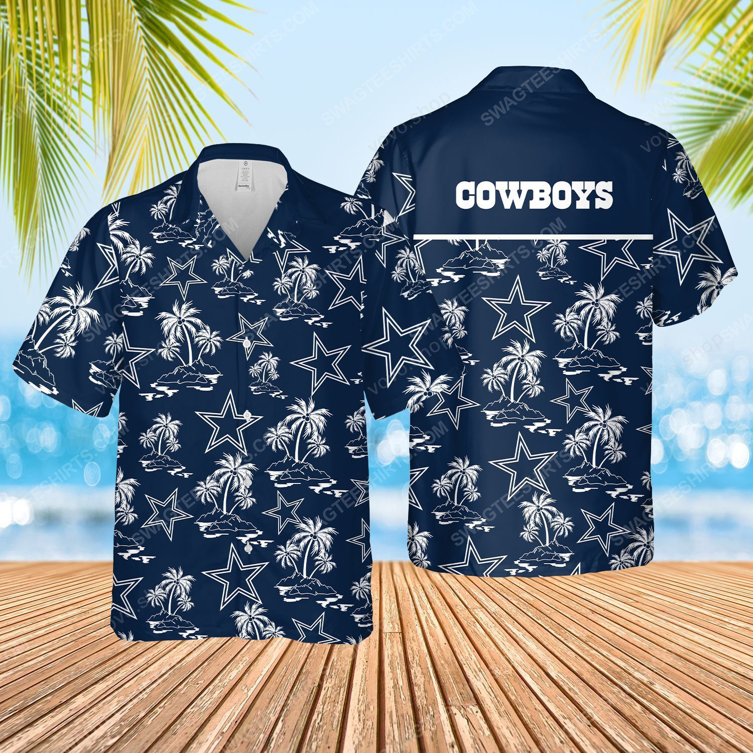 The Dallas Cowboys Full Printed Hawaiian Shirt The Dallas Cowboys Full Printed Hawaiian Shirt