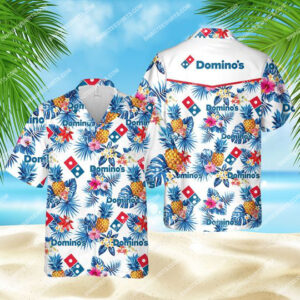 The Domino’S Pizza All Over Print Hawaiian Shirt