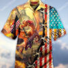 The Dragon And Independence Day All Over Printing Hawaiian Shirt