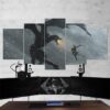 The Elder Scrolls Skyrim Viking - Gaming 5 Panel Canvas Art Wall Decor