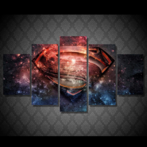 The Emblem Supergirl Movie - Dc 5 Panel Canvas Art Wall Decor
