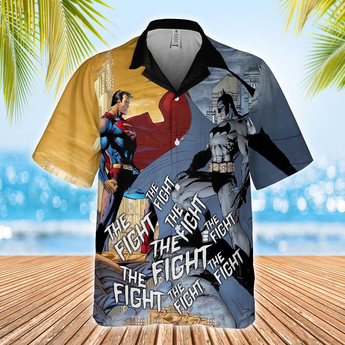 The Fight Of Batman And Superman Hawaiian Shirt The Fight Of Batman And Superman Hawaiian Shirt