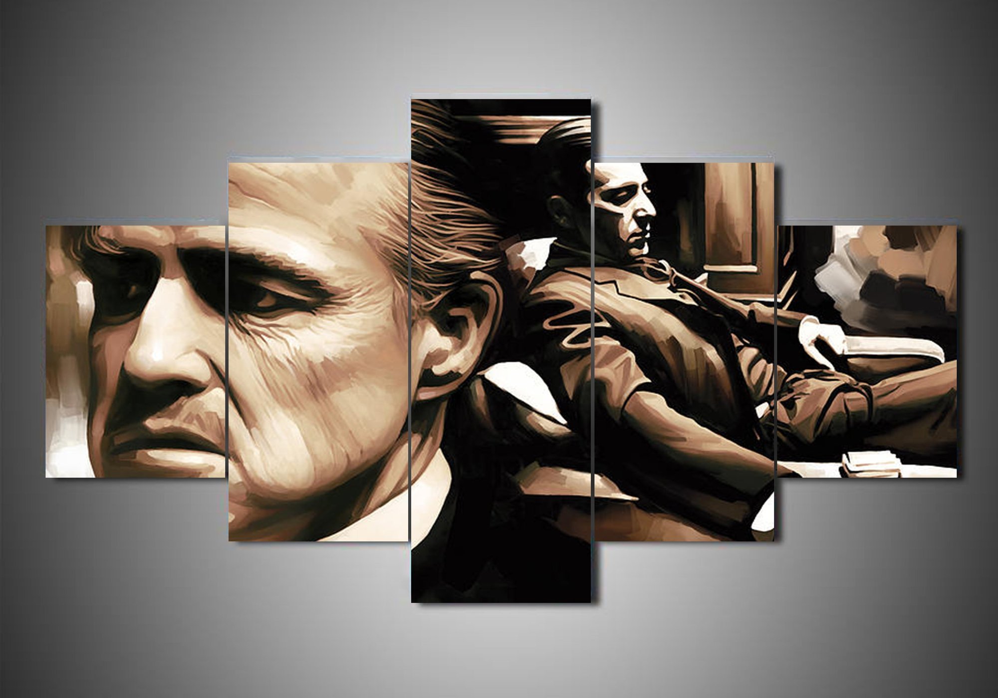 The Godfather 2 - Movie 5 Panel Canvas Art Wall Decor The Godfather 2 - Movie 5 Panel Canvas Art Wall Decor