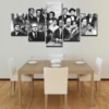 The Godfather Characters - Movie 5 Panel Canvas Art Wall Decor