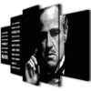 The Godfather - Abstract 5 Panel Canvas Art Wall Decor