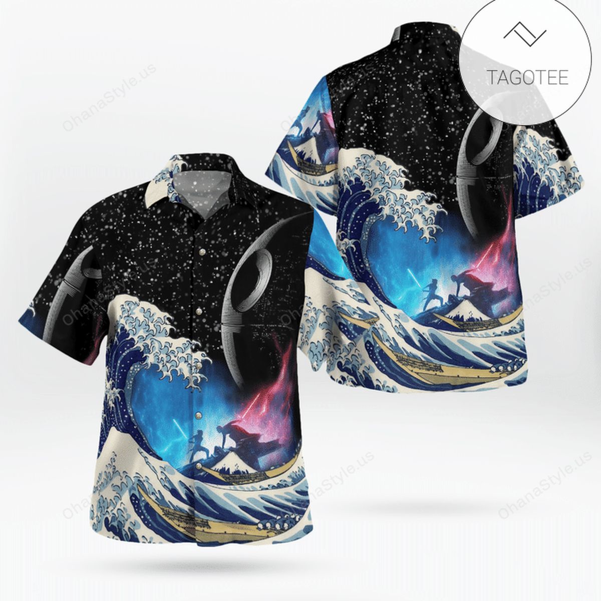 The Great Wave Star Wars Hawaiian Shirt The Great Wave Star Wars Hawaiian Shirt