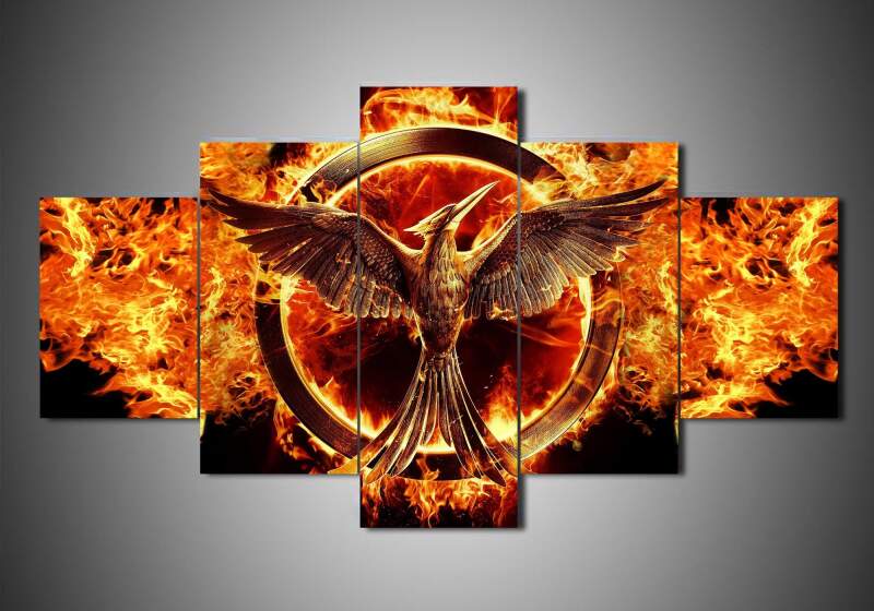 The Hunger Game - Music 5 Panel Canvas Art Wall Decor The Hunger Game - Music 5 Panel Canvas Art Wall Decor
