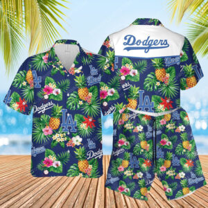 The Los Angeles Dodgers Full Printed Hawaiian Shirt