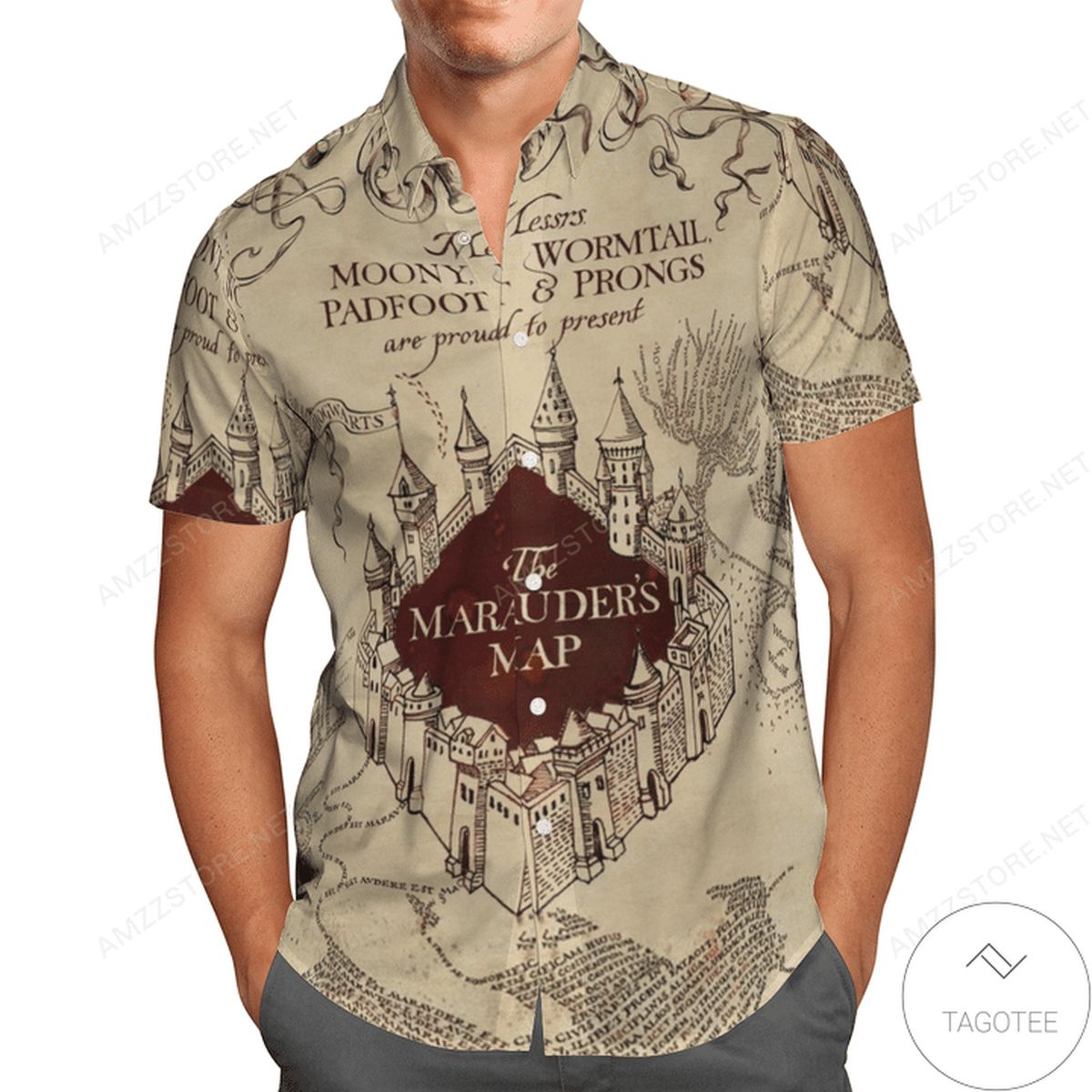 The Marauders Map Hawaiian Shirt The Marauders Map Hawaiian Shirt