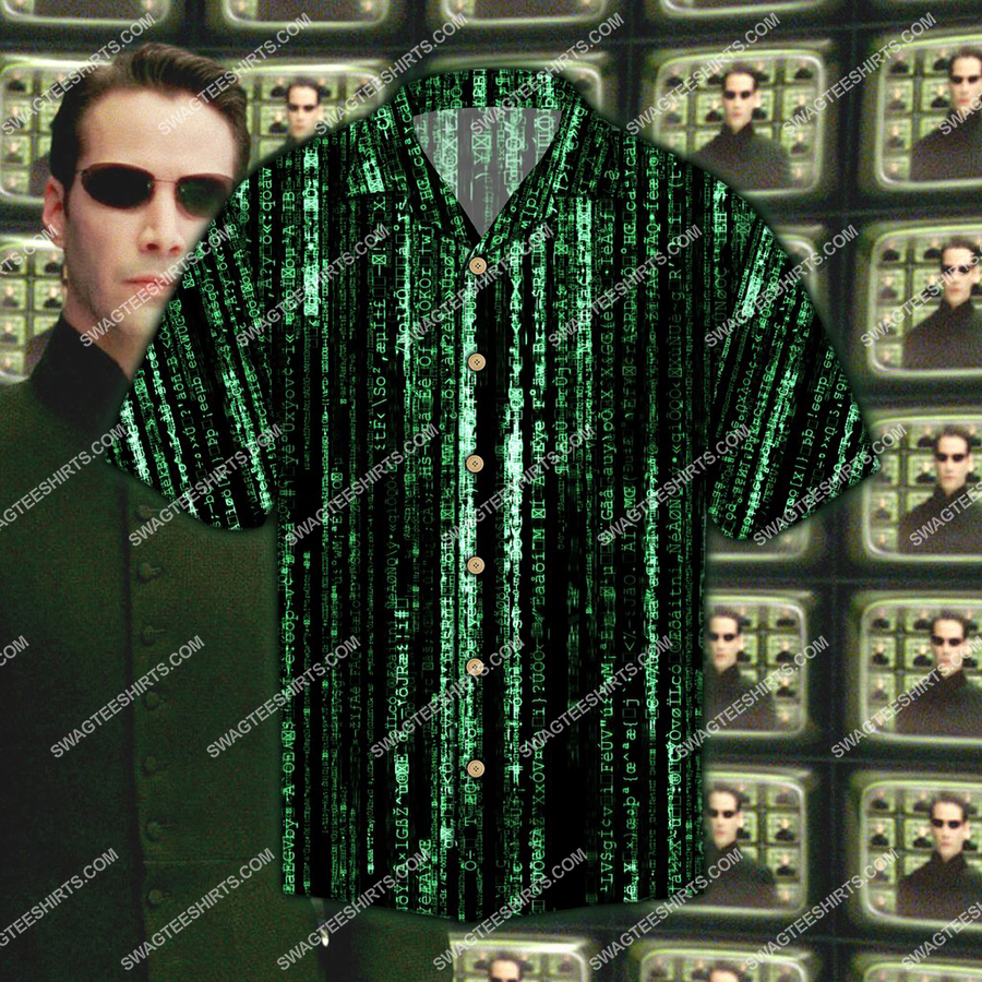 The Matrix Movie All Over Print Hawaiian Shirt The Matrix Movie All Over Print Hawaiian Shirt