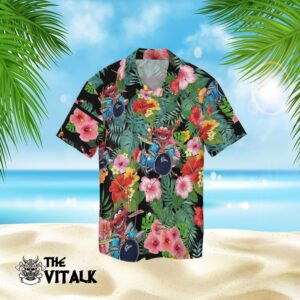 The Muppet Anime Play Drum Hawaiian Shirt
