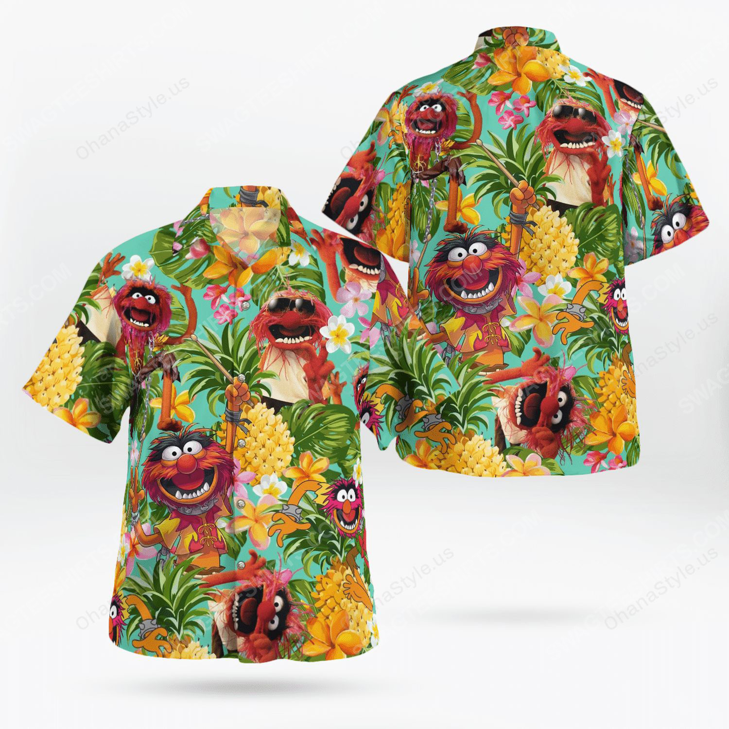 The Muppet Show Animal Tropical Hawaiian Shirt The Muppet Show Animal Tropical Hawaiian Shirt