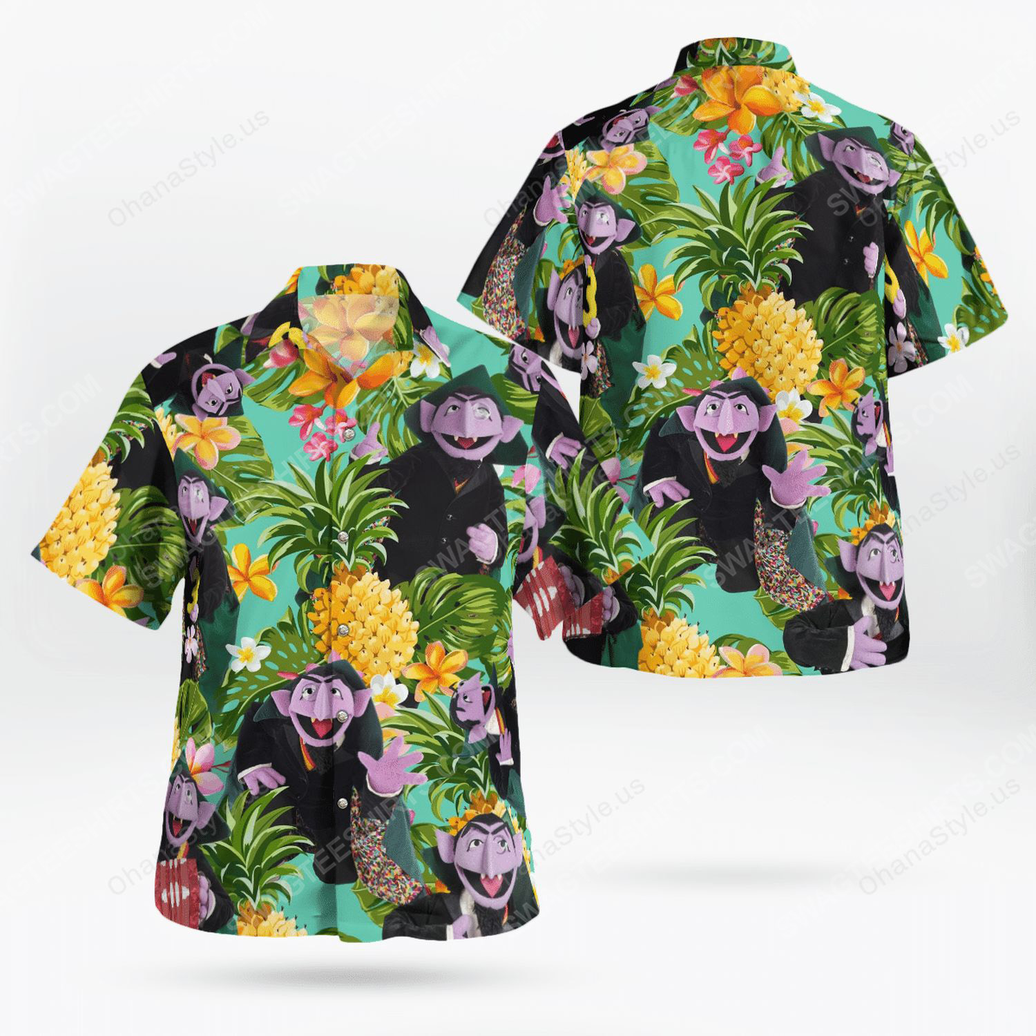 The Muppet Show Count Von Count Hawaiian Shirt The Muppet Show Count Von Count Hawaiian Shirt