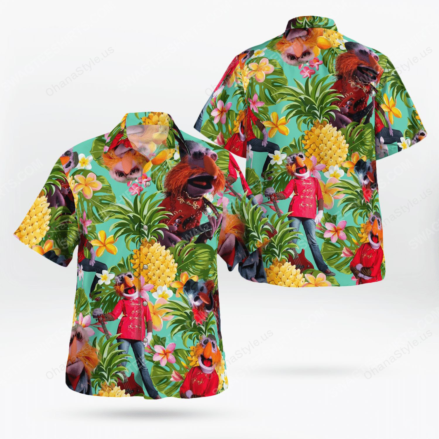 The Muppet Show Floyd Pepper Tropical Hawaiian Shirt The Muppet Show Floyd Pepper Tropical Hawaiian Shirt