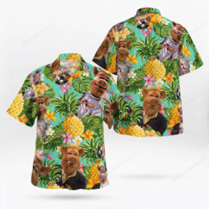 The Muppet Show Link Hogthrob Tropical Hawaiian Shirt