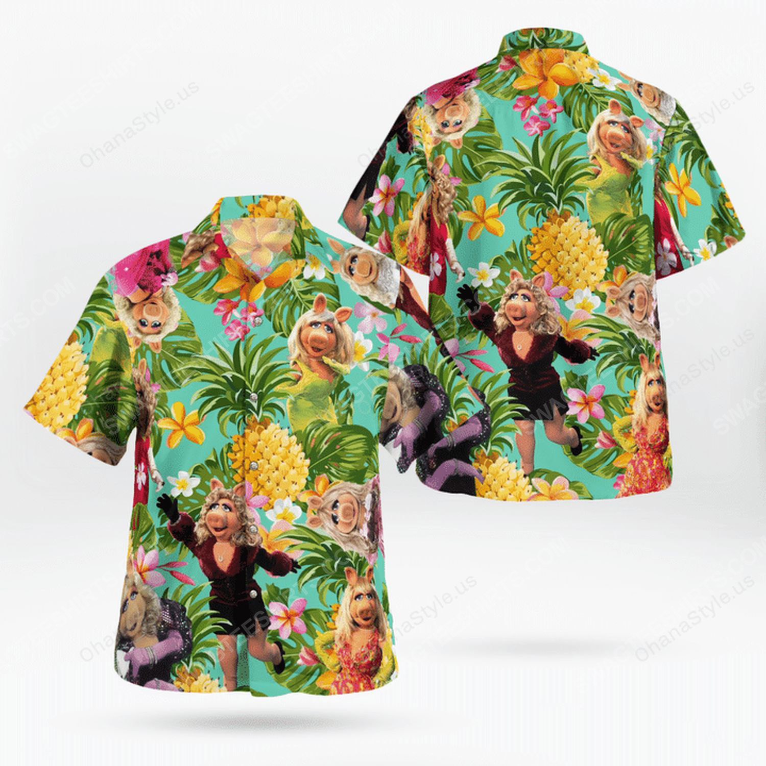 The Muppet Show Miss Piggy Hawaiian Shirt The Muppet Show Miss Piggy Hawaiian Shirt