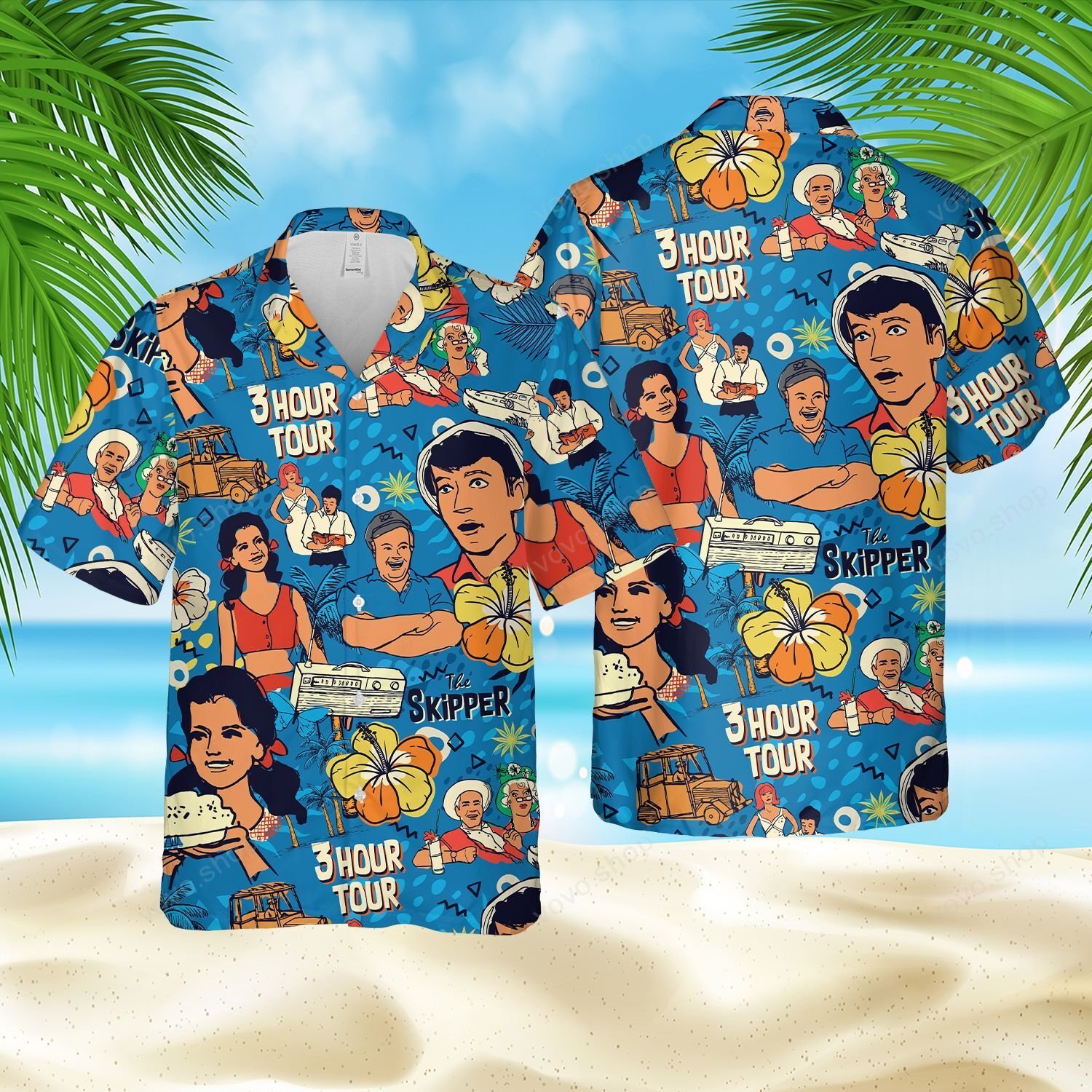The Skipper’S Three Hour Tour Hawaiian Shirt Short The Skipper’S Three Hour Tour Hawaiian Shirt Short