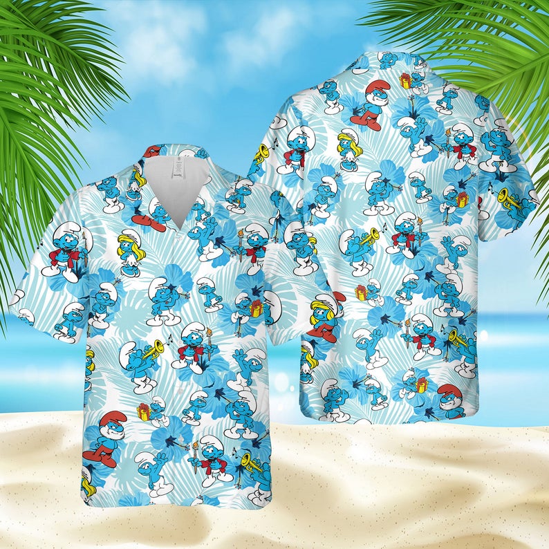 The Smurfs Hawaiian Shirt- Limited Edition The Smurfs Hawaiian Shirt- Limited Edition