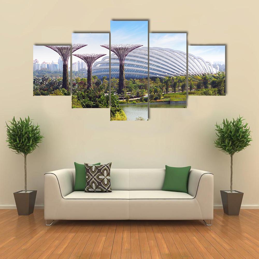 The Super Tree Grove At Gardens By The Bay - Nature 5 Panel Canvas Art Wall Decor The Super Tree Grove At Gardens By The Bay - Nature 5 Panel Canvas Art Wall Decor