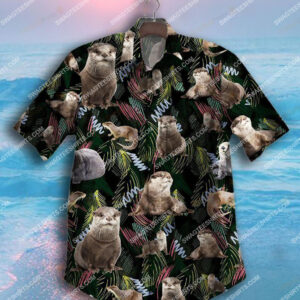 The Tropical Otter Lover All Over Printed Hawaiian Shirt