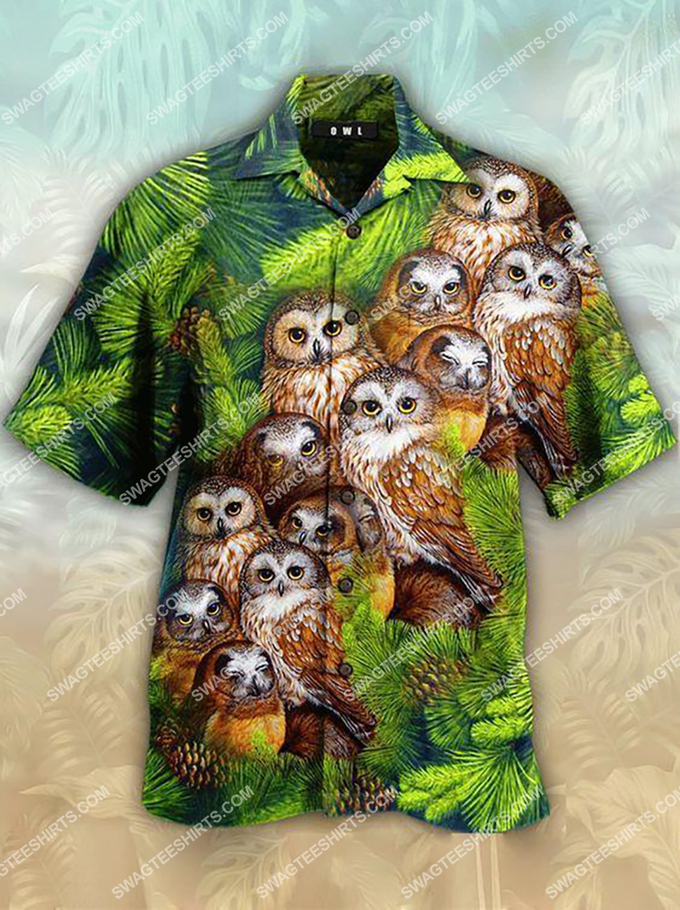 The Tropical Owl Lover All Over Printed Hawaiian Shirt The Tropical Owl Lover All Over Printed Hawaiian Shirt