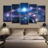 The Universe - Space 5 Panel Canvas Art Wall Decor