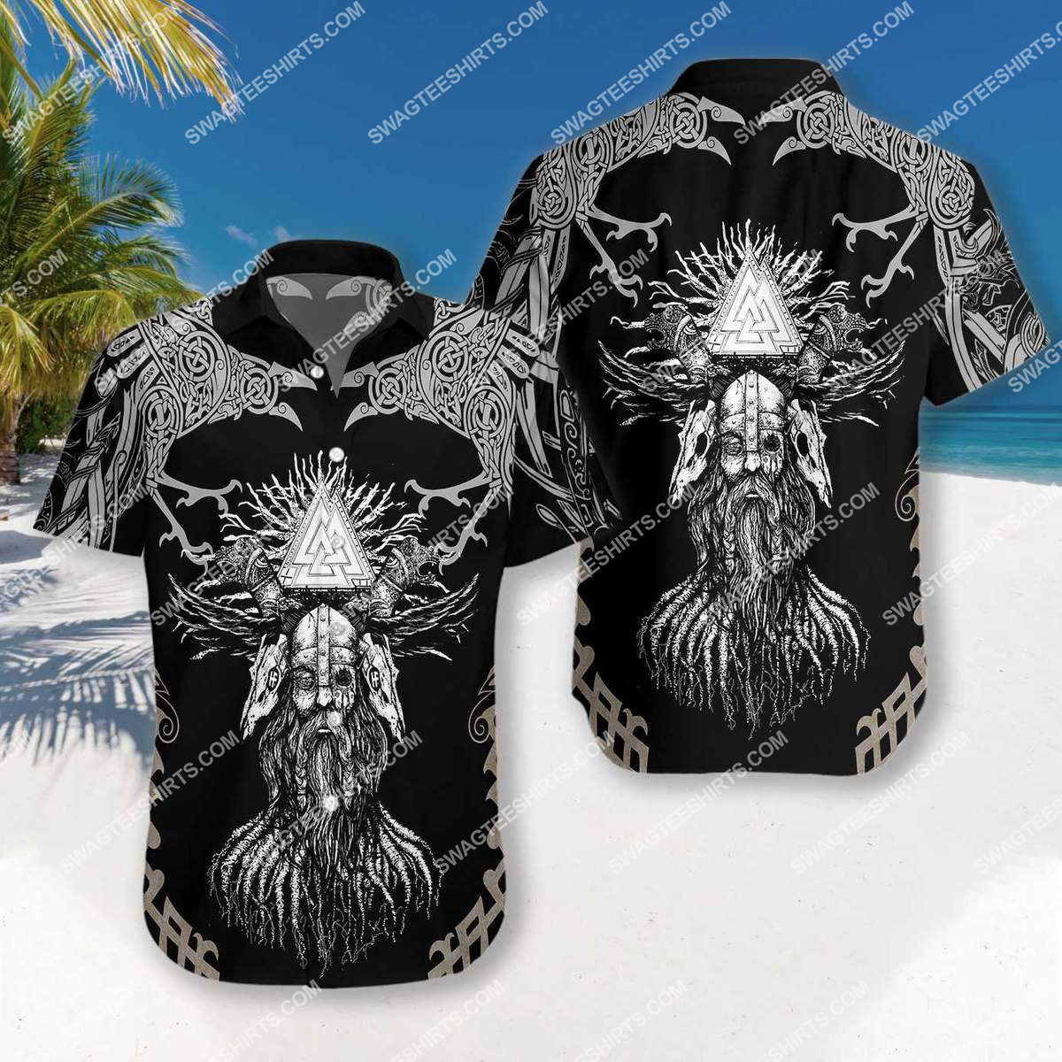 The Viking Victory Warrior All Over Printed Hawaiian Shirt The Viking Victory Warrior All Over Printed Hawaiian Shirt