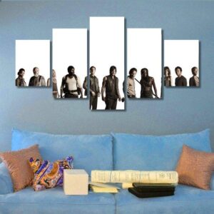 The Walking Dead 02 - Movie 5 Panel Canvas Art Wall Decor