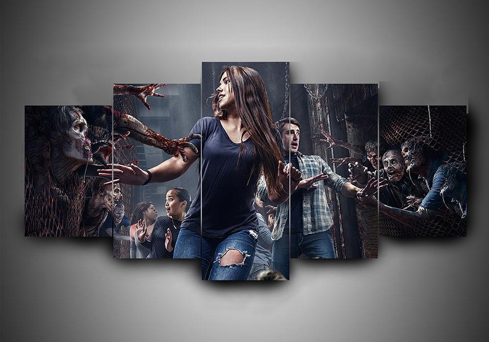 The Walking Dead 1 - Music 5 Panel Canvas Art Wall Decor The Walking Dead 1 - Music 5 Panel Canvas Art Wall Decor