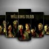 The Walking Dead 2 - Music 5 Panel Canvas Art Wall Decor