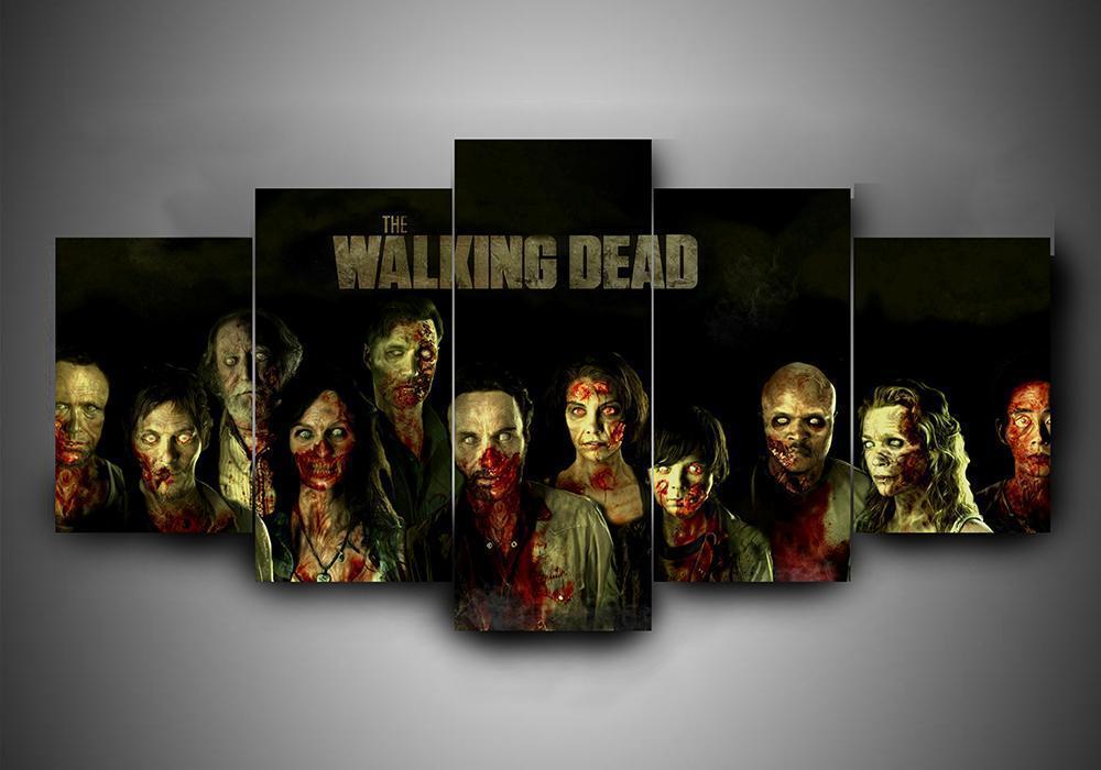 The Walking Dead 2 - Music 5 Panel Canvas Art Wall Decor The Walking Dead 2 - Music 5 Panel Canvas Art Wall Decor