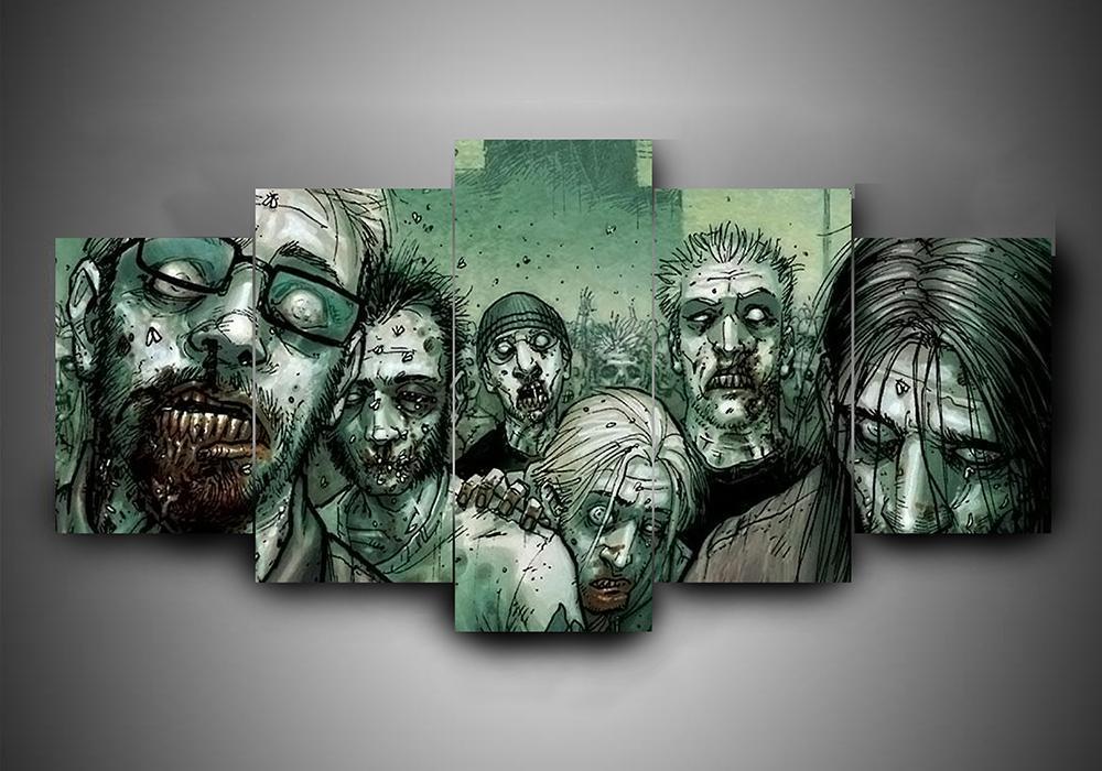 The Walking Dead 4 - Music 5 Panel Canvas Art Wall Decor The Walking Dead 4 - Music 5 Panel Canvas Art Wall Decor