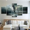 The Walking Dead - Movie 5 Panel Canvas Art Wall Decor