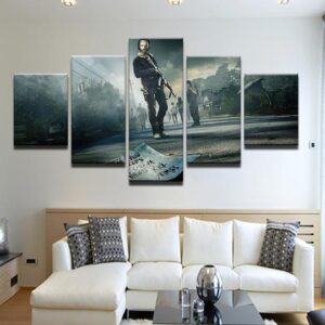 The Walking Dead - Movie 5 Panel Canvas Art Wall Decor
