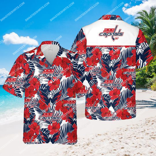 The Washington Capitals Hockey All Over Print Hawaiian Shirt The Washington Capitals Hockey All Over Print Hawaiian Shirt
