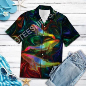 The Whale Colorful All Over Printed Hawaiian Shirt