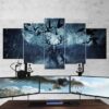 The Witcher Wild Hunt Kernun - Gaming 5 Panel Canvas Art Wall Decor