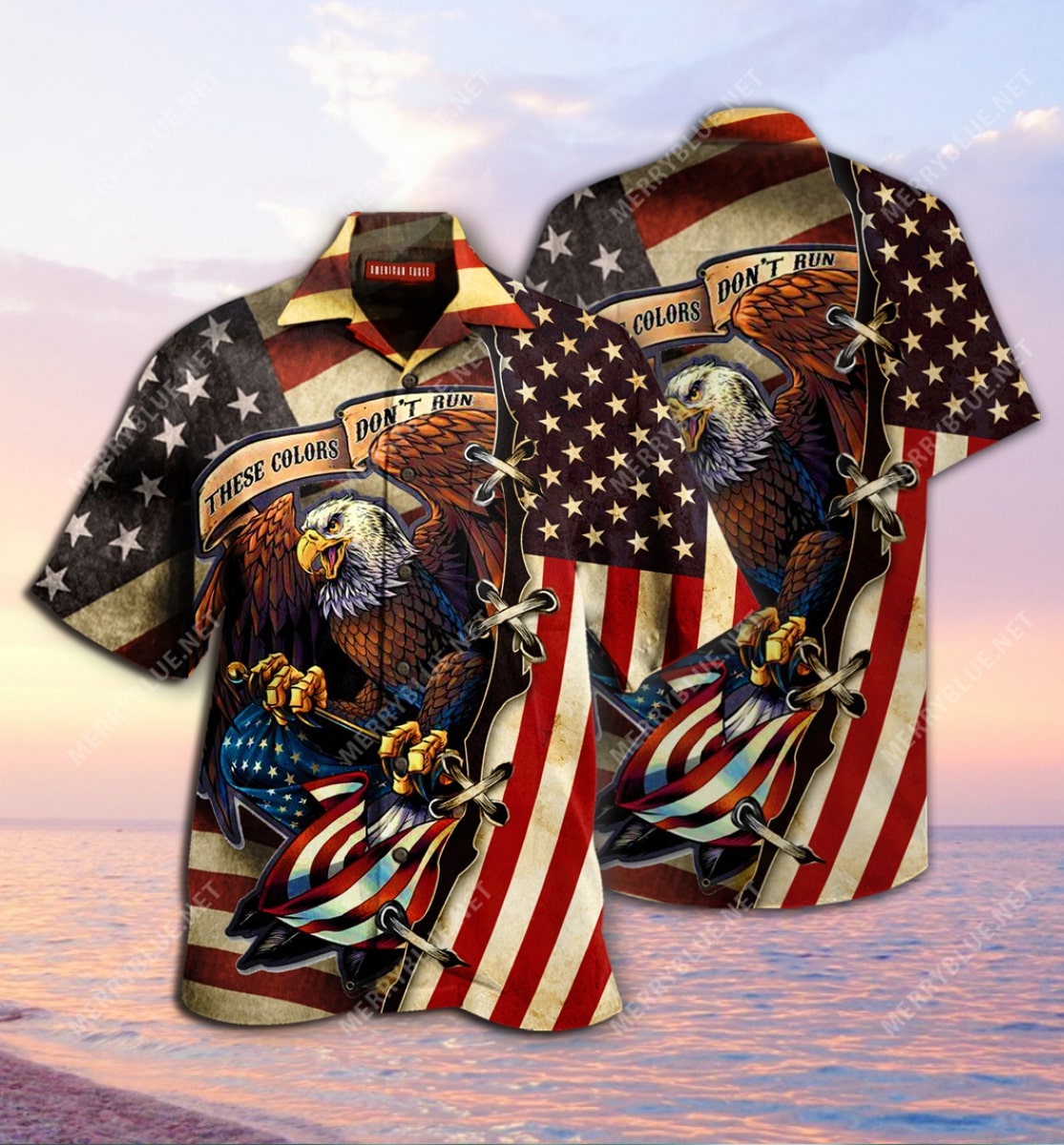 These Colors Dont Run American Flag Eagle All Over Printed Hawaiian Shirt These Colors Dont Run American Flag Eagle All Over Printed Hawaiian Shirt