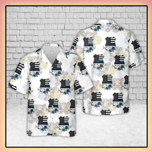 Thin Blue Line Hawaiian Shirt