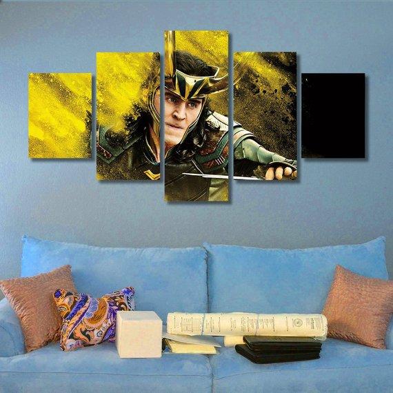 Thor Loki - Dc 5 Panel Canvas Art Wall Decor Thor Loki - Dc 5 Panel Canvas Art Wall Decor