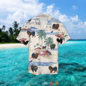 Tibetan Mastiff Summer Beach Hawaiian Shirt