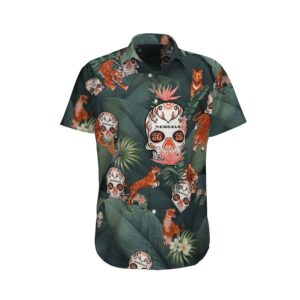 Tiger Bengals Skull Hawaiian Shirt